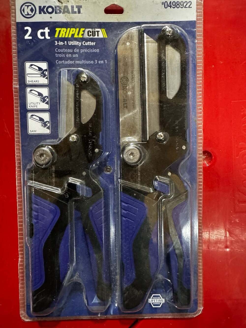 Kobalt 2-Count Triple Cut 3-in-1 Utility Cutter Set #0498922